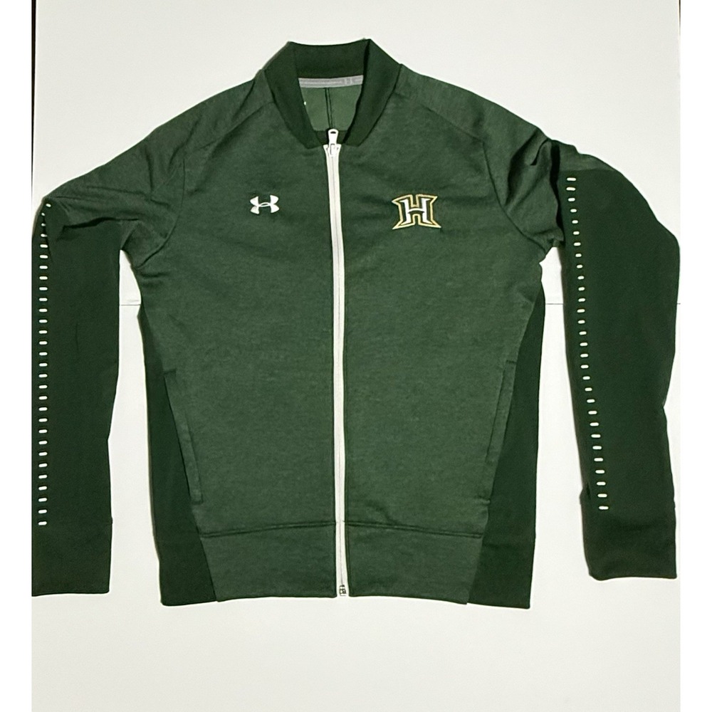 Under Armour Hawaii Jacket Mens small green zip up long sleeve Rainbow Warriors